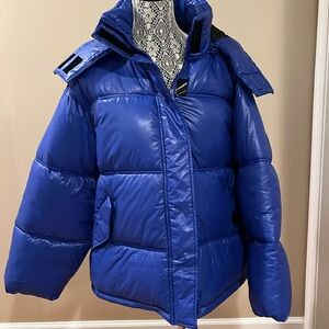 New w Tags Top shop Blue Puffer  - Size Small